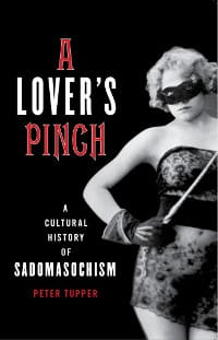 Book cover of 'A Lover's Pinch' featuring masked woman
